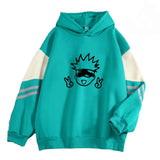 Men's Spring And Autumn 2025 Small-Caping Hooded Blouse Casual Cartoon Prints