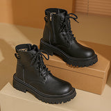 Style Martin Boots Autumn 2025 New Retro Thick-Bottomed Red Pop Boots Autumn And Winter Short Boots Women's