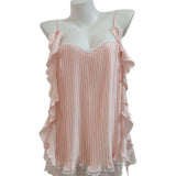 Pajamas Women's Summer Chiffon Thin High-End Pajamas Pure Desire With Chest Cushions All-In-One Beautiful Sling