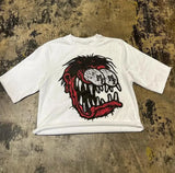 Zingj Retro Men's Cartoon Hip-Hop Short-Sleeved Cotton T-Shirt American Kawayi Long Clothes Y2k Short Sleeves 102-1-Outfit