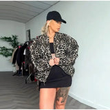 Women's Explosive Leopard Print Jacket Loose