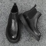 Zingj Boots Men's Fall Locomotive Smoke Boots High Bang Martin Boots