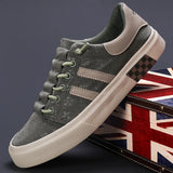 The Autumn Of 2025, The New Men's Shoes Trend Fashion Casual Men's Canvas Shoes Breathable Low-Top Lace