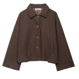 Women's Clothing Explosion Collar Button Loose