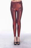 Faux Leather Cropped Ice Silk High