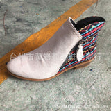 Large-Size Velvet-Faced Martin Boots Women 2025 Autumn And Winter New Round Head Low With Double Zipper English Short