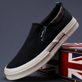 The Autumn Of 2025, The New Men's Shoes Korean Version Of The Trend Of Casual Men's Canvas Shoes Design Sense Low Help Flat-Bottomed Board