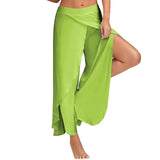 Waist Sports Fitness Yoga Wide Leg Color
