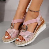 Thick-Solled Sandals 2025 Summer New Waterproof Table Sandals Fashion Slope