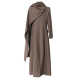 Early Spring New Long Irregular Cutting Wind Coat Women