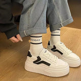 Wind Small White Shoes Women 2025 Autumn New Thick-Soled Women's Shoes Korean Version Of Casual Sports Shoes