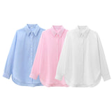 Autumn Fashion New Loose Cotton Shirt Women's