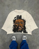 T-Shirt Five-Sleeved Loose Hip-Hop Top Tide Brand