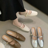 High-End Baotou Half-Slipper Woman 2025 Summer New Wear Flat-Bottomed Retro Niche Muller