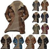 Autumn And Winter Men's Coat Velvet Jacket Multi-Pocket Coat 11-Colored