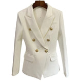 Fashion Women's Suit Jacket Metal Lion Buckle Double Buckle Repair Hemp
