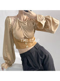 Sleeve Blouse Shirt Women 2023 Fashion Korean Style Summer Vintage Casual Shirt Elegant Ladies Tops Female