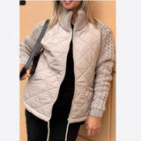 2025 New Fashion Zip Long Sleeve Collar Women's Cotton