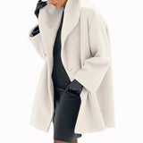 Women's Fashion Autumn And Winter Coat Multi-Colored Round-Neck Loose Hooded Coat Coat Coat Coat