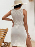 New Sexy Knitted Beach Hoodie Long Dress Bikini Burqa
