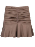 Ruched Ruffle Mini Skirt- Outfit