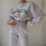 Women's Casual Fashion Print Thick Set Plus Velvet Long Sleeves