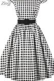 3XL 4XL Big Size Black White Polka Dot Print Dress Summer Women Cap Sleeve Vintage Rockabilly Pin Up Casual Women