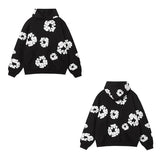 Tide Brand Foam Print Loose Sweater Y2K Hip Hop Street Suit For Men And