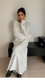 Elegant Knitted Suit Women's Shoulder Sweater Tops In Autumn And Winter