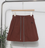 Niche Dress Half-Dress Woman Tight Waist A Trouser Skirt Open Fork Quick Dry Casual Skirt
