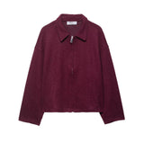 Women's Clothing Explosion Fashion Street Retro Style Simple Collar Hair