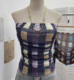 Shooting Holiday Storm Spot Bump Color Mesh Strapped Braped Vest Female Summer Dew Back Hottie Top