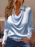 Shein's Long-Sleeved Spring And Autumn Shirt Women's Clothing