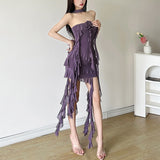 2024 Summer New Women's Clothing Word For The Hot Girl To Repair The Thin Wave Hanging Neck