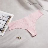 Lady T-Tong Trousers Round Lattice Letter Large-Size Female T-Trousers