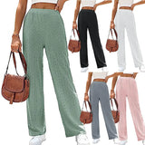Casual Solid Color Hollow Elastic Waist