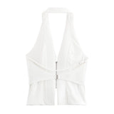 New Street Style In Summer Hangs A Collar Jacket With Bare Back 3508777
