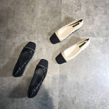 Small Fragrant Low-Heeled Shoes Women's Soft-Soled Working Shoes 2025 New Spring And Autumn Square Head Thick Heel Single Shoes