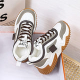 Women's Shoes With Thick-Bottomed Old Dad Shoes 2025 Summer New Fashion Lace-Up Single Shoes For Students Casual Sports