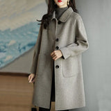 This Coat Woman 2025 Autumn And Winter New Small Man Thick Korean Version Of The Long-Term