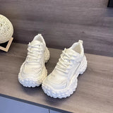 Shoes Women's Shoes 2025 Summer New Thick Soles To Increase The Small Durian Bottom Of The Casual Sports Shoes