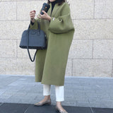 Women's Clothing 2025 Autumn And Winter New Coat Temperament Commuter Solid Color Korean Version Of The Loose