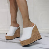 Mouth A Thick Base Size 47 Slopes And Sexy High Heel Slippers Sandals