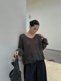 Xixi 13 Lines 2025 Autumn Black Label In Temperament Elegant Mare Knitted Sweater