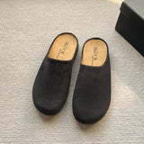 Slippers Women Wear 2025 Spring Explosion Of Thick Soles Of Lazy Shoes Retro Bag Head Half
