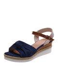 New Sandals Women's Bow Rope Soles Light Women's Shoes Fish Mouth Thick-Soled