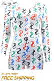 Hot Sale Women Sexy Stretchy Pajamas Long Sleeve V-Neck Pineapple Star Heart Printed Bodycon Summer Lady Jumpsuit