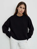 Sales Of Solid Color Round-Neck Sweater Women 2025 Burst Soft Knitted