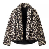 Women's Explosive Two-Colored Leopard Cotton
