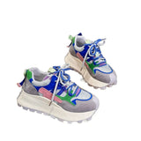 Soft Bottom Forrest Of The Forrest Women's Spring And Summer New Color Mesh Can Breathe Loose Cake Thick-Soled Temperament Comfortable Old Dad